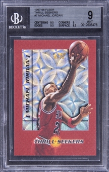 1997-98 Fleer Thrill Seekers #7 Michael Jordan - BGS MINT 9